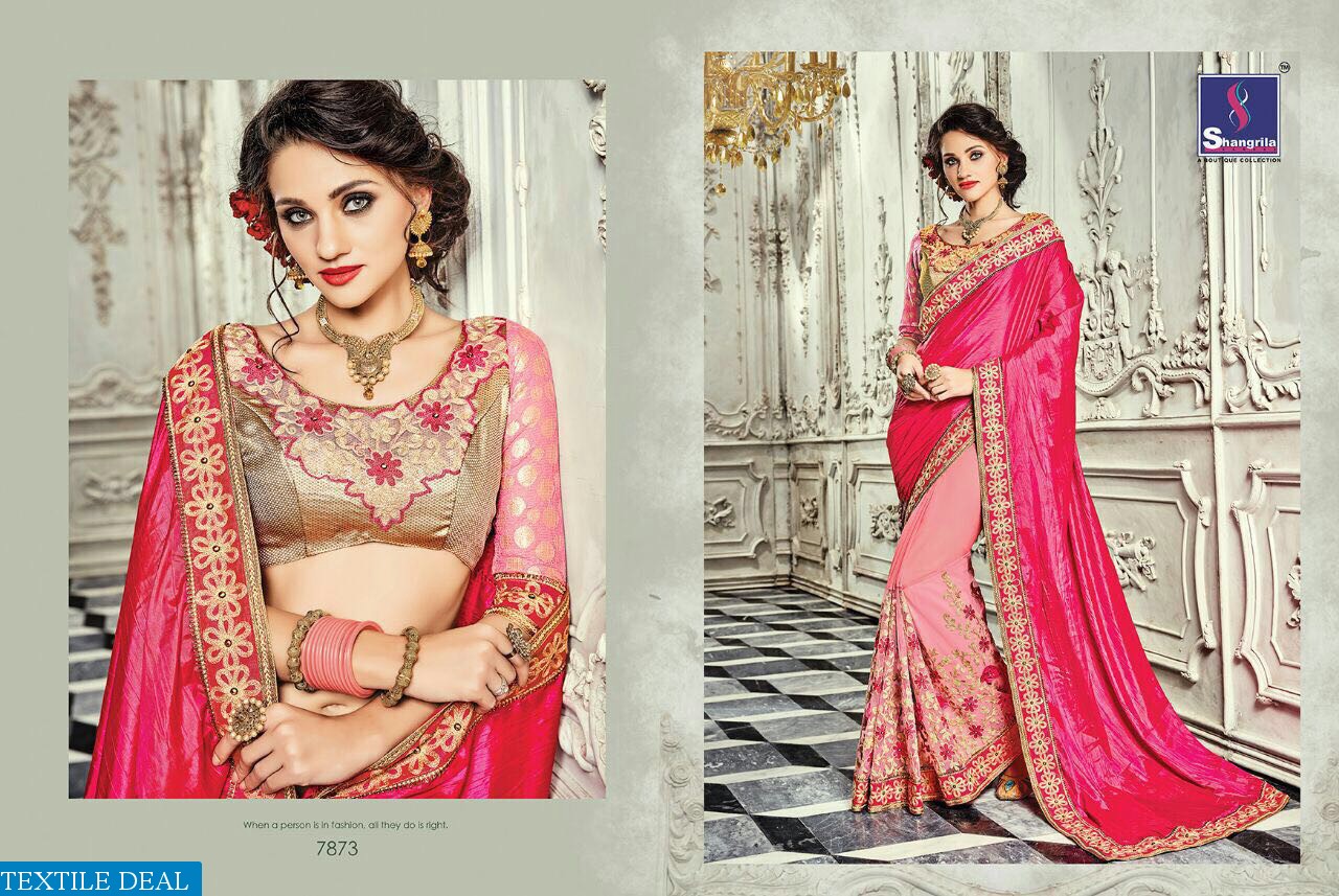 Shangrila paris rose vol-2 Wholesale party-wear Ethnic Saree
